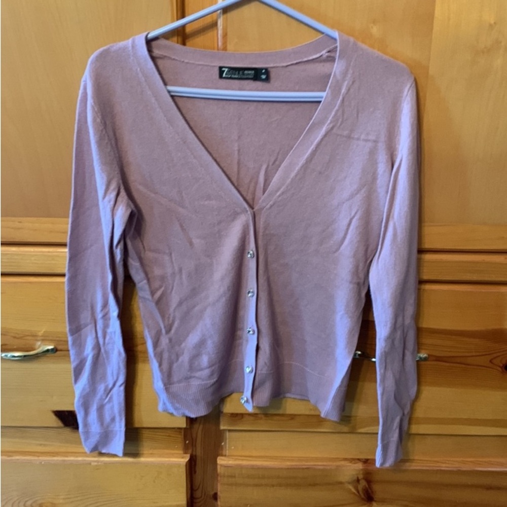 New York & Company button up cardigan sweater size medium